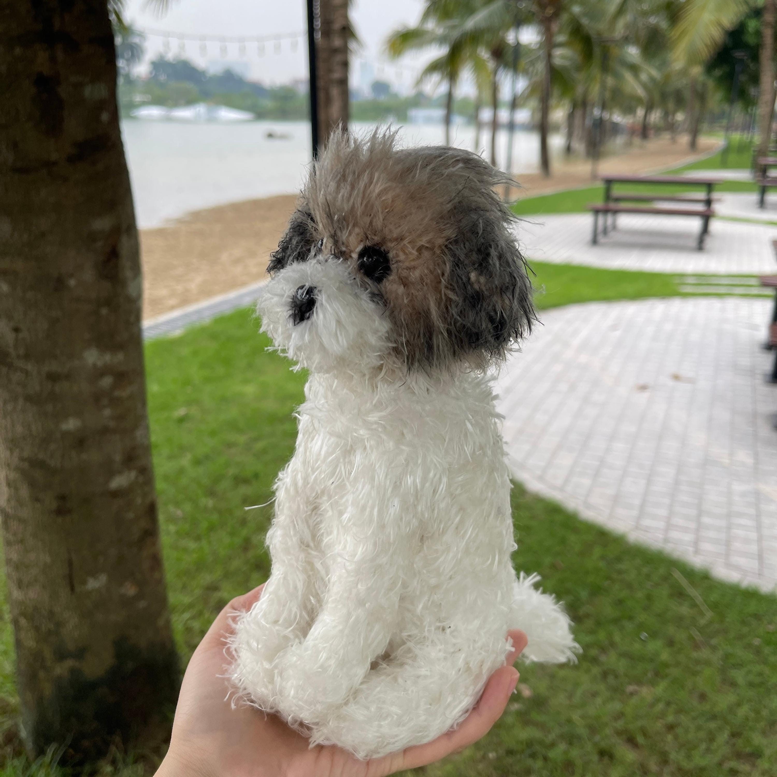 Custom Crochet Dog Plush, Realistic Pet Replica, Photo Dog Memorial Gift
