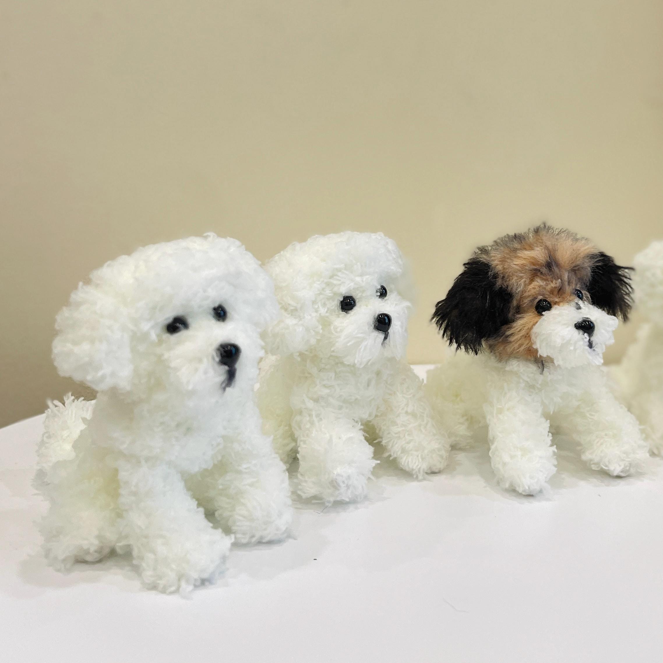 Custom Crochet Dog Plush, Personalized Pet Memorial, Dog Keychain