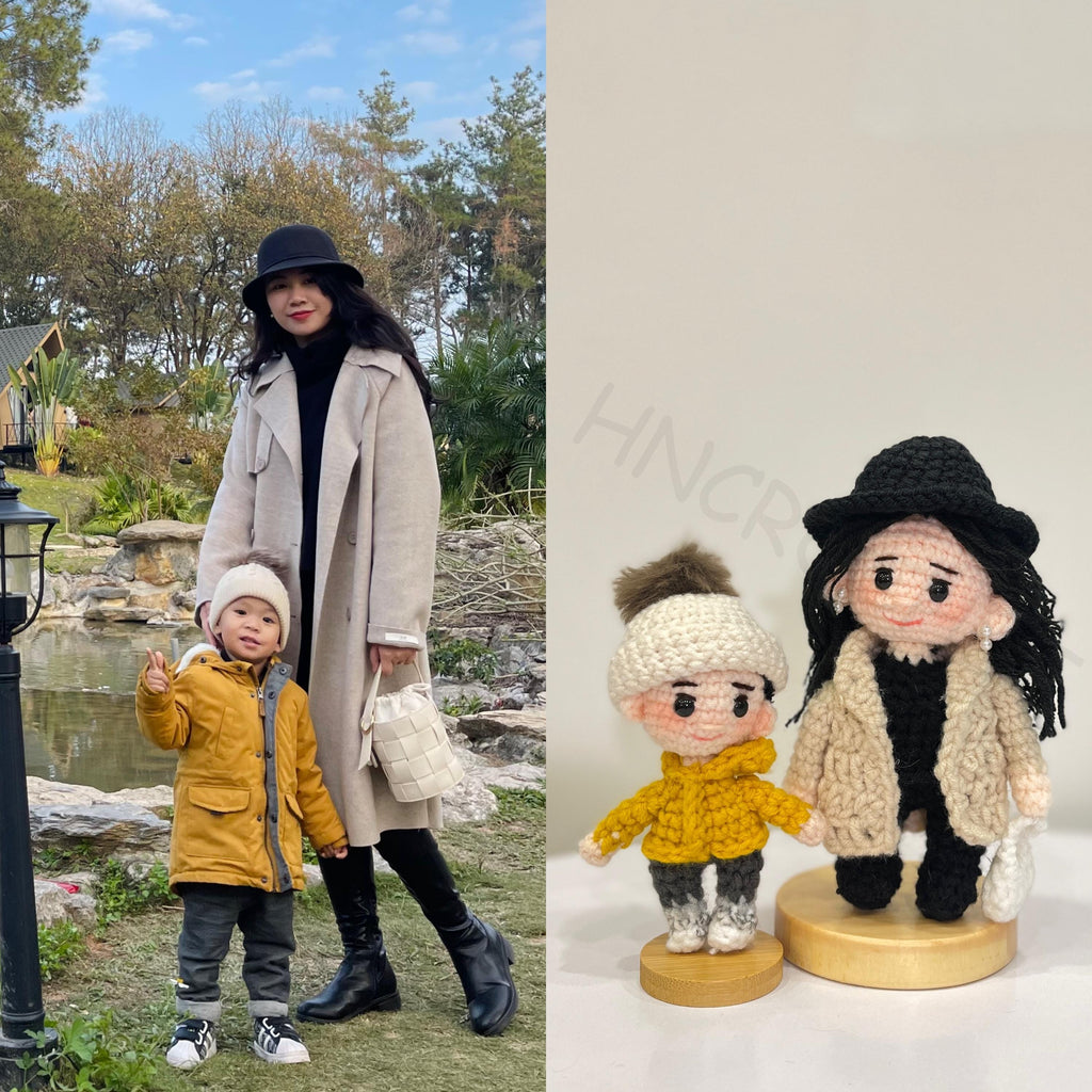 Personalized Crochet Doll – Handmade Custom Portrait, Amigurumi Gift