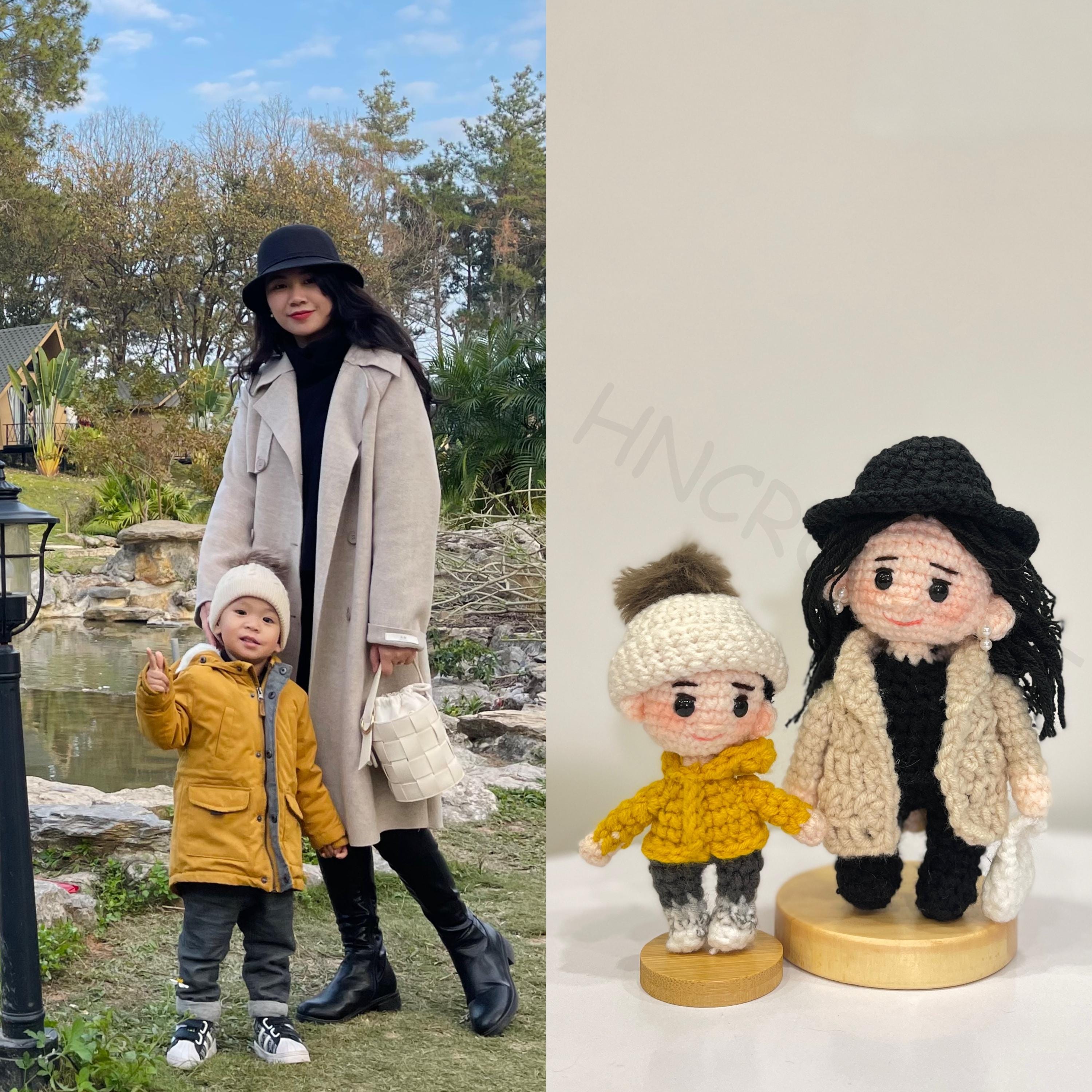 Personalized Crochet Doll – Handmade Custom Portrait, Amigurumi Gift