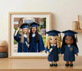 Custom Crochet Graduation Doll, Personalized Amigurumi Keepsake, Photo Replica Mini Me