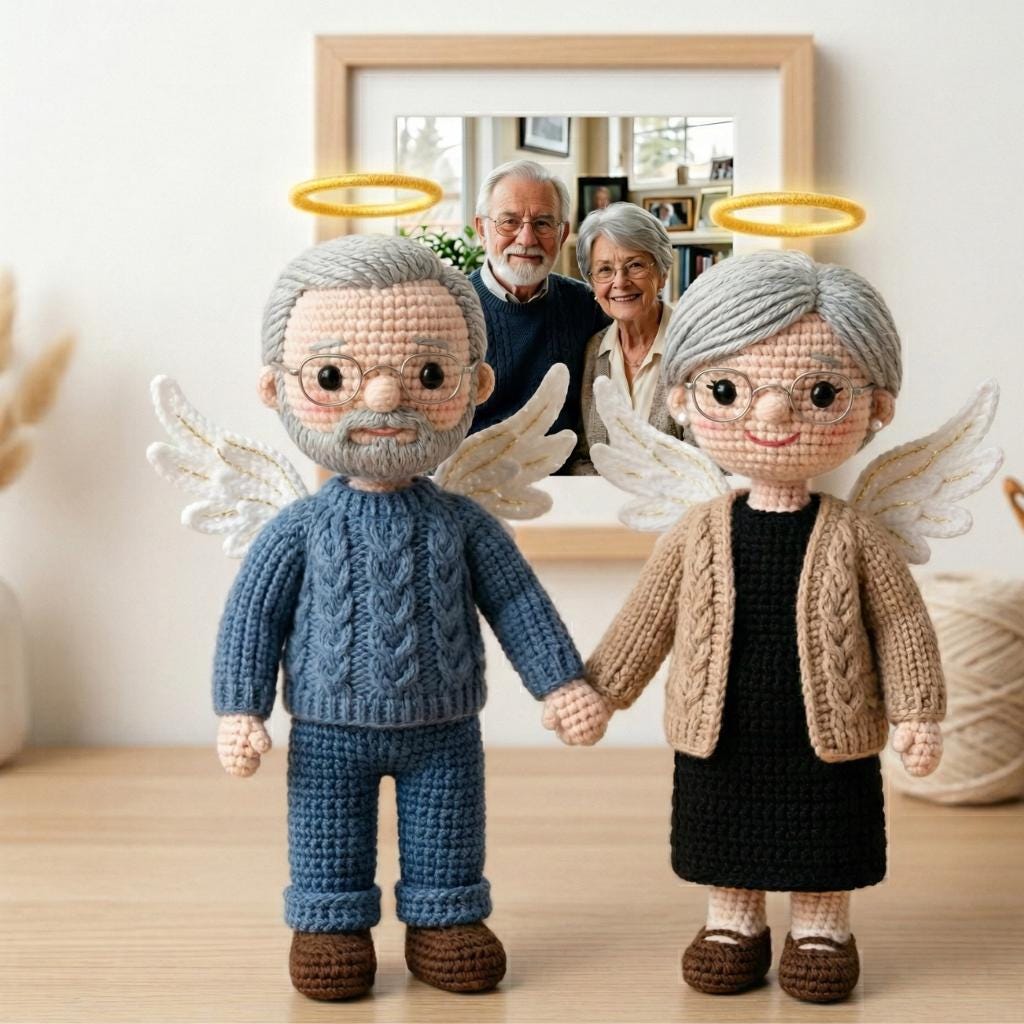Custom Crochet Doll From Photo, Personalized Amigurumi Mini Me, Cotton Yarn Portrait Keepsake