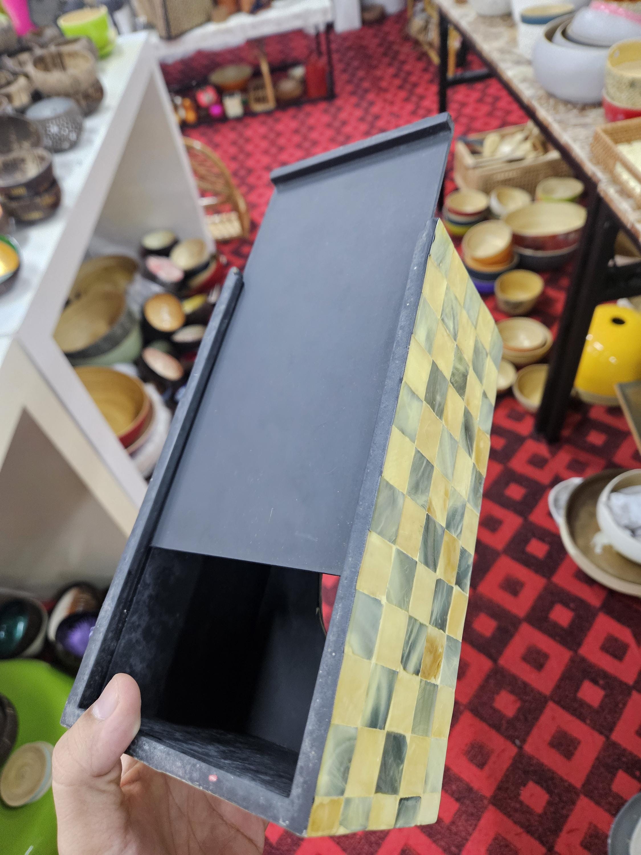 Mother of Pearl Inlay Tissue Box Cover