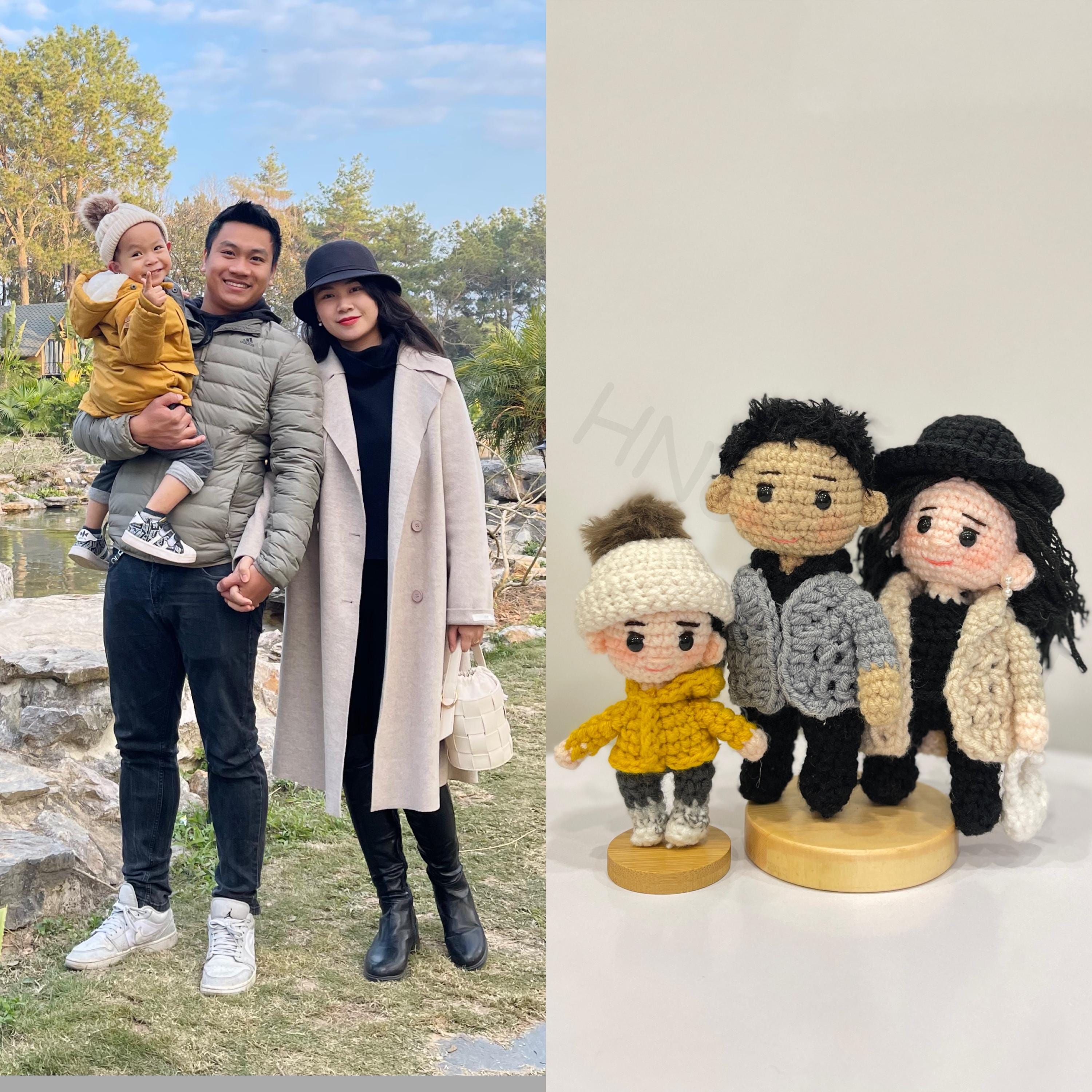Personalized Crochet Doll – Handmade Custom Portrait, Amigurumi Gift