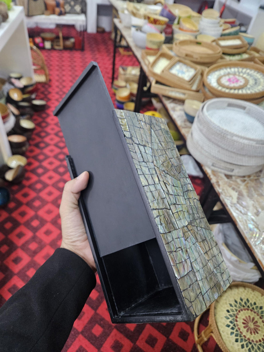 Mother of Pearl Inlay Tissue Box Cover