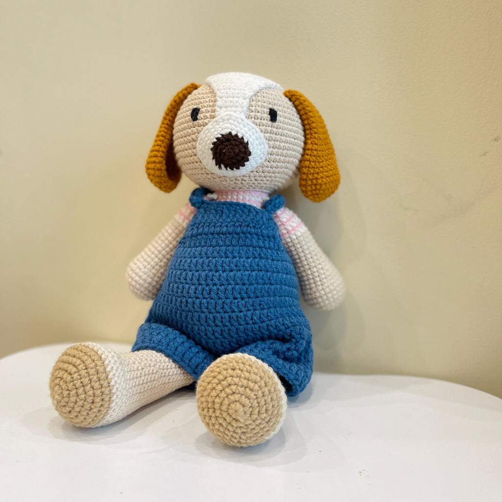 Personalized Crochet Dog Doll, Handmade Amigurumi Toy