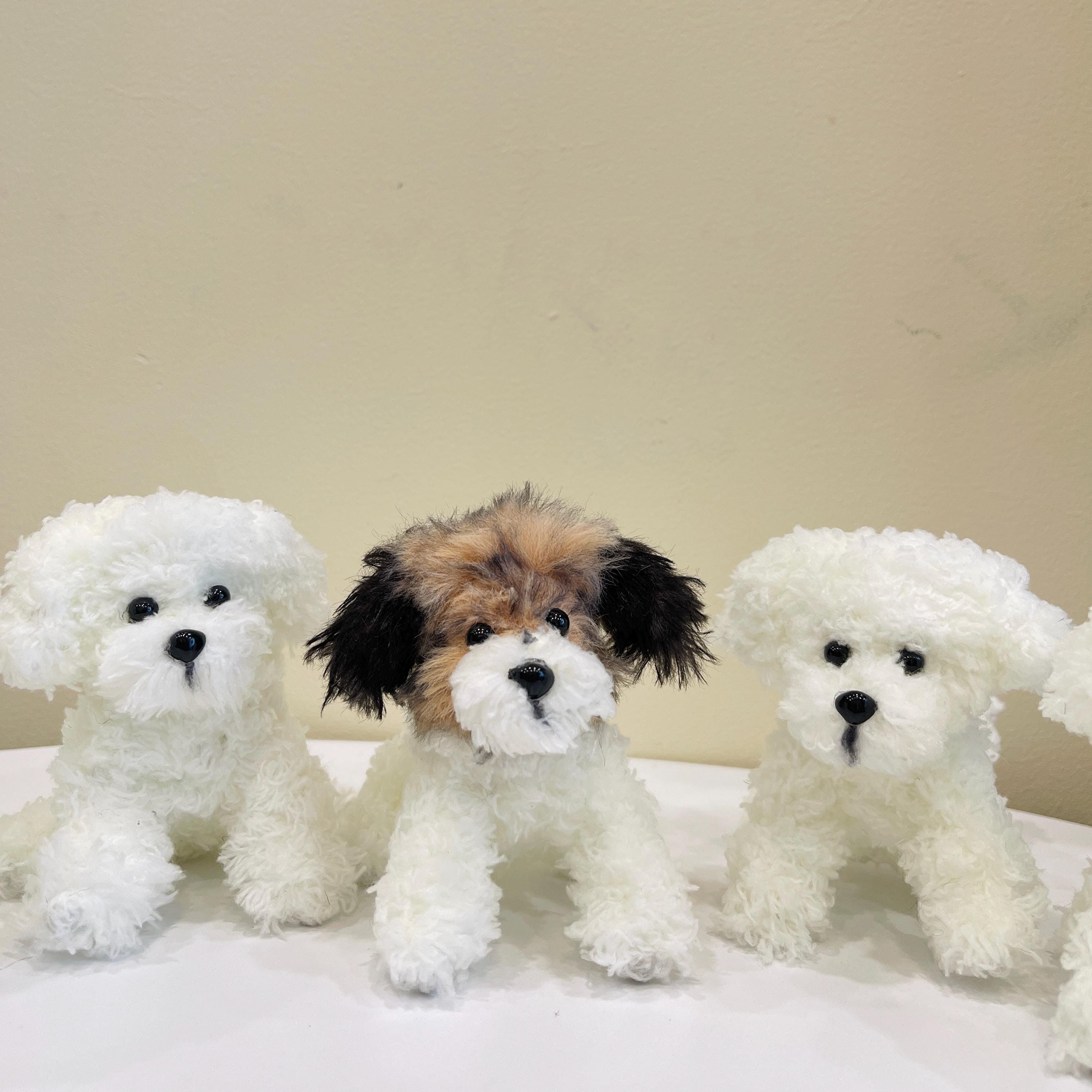 Custom Crochet Dog Plush, Personalized Pet Memorial, Dog Keychain
