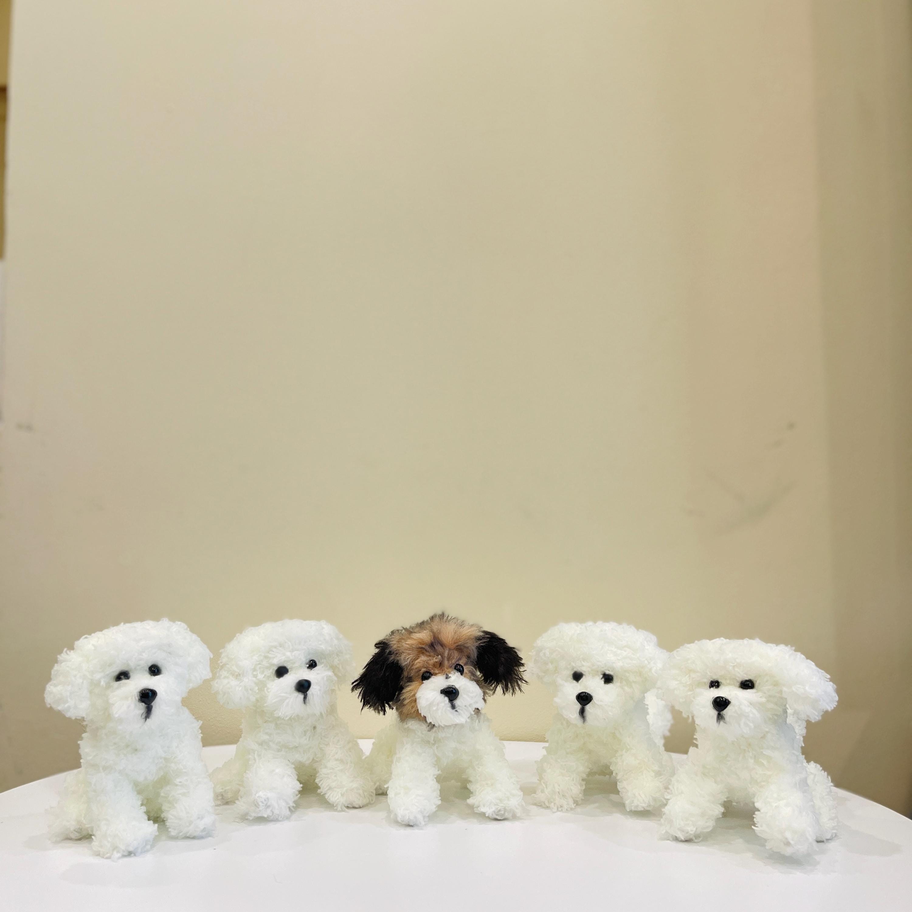 Custom Crochet Dog Plush, Personalized Pet Memorial, Dog Keychain