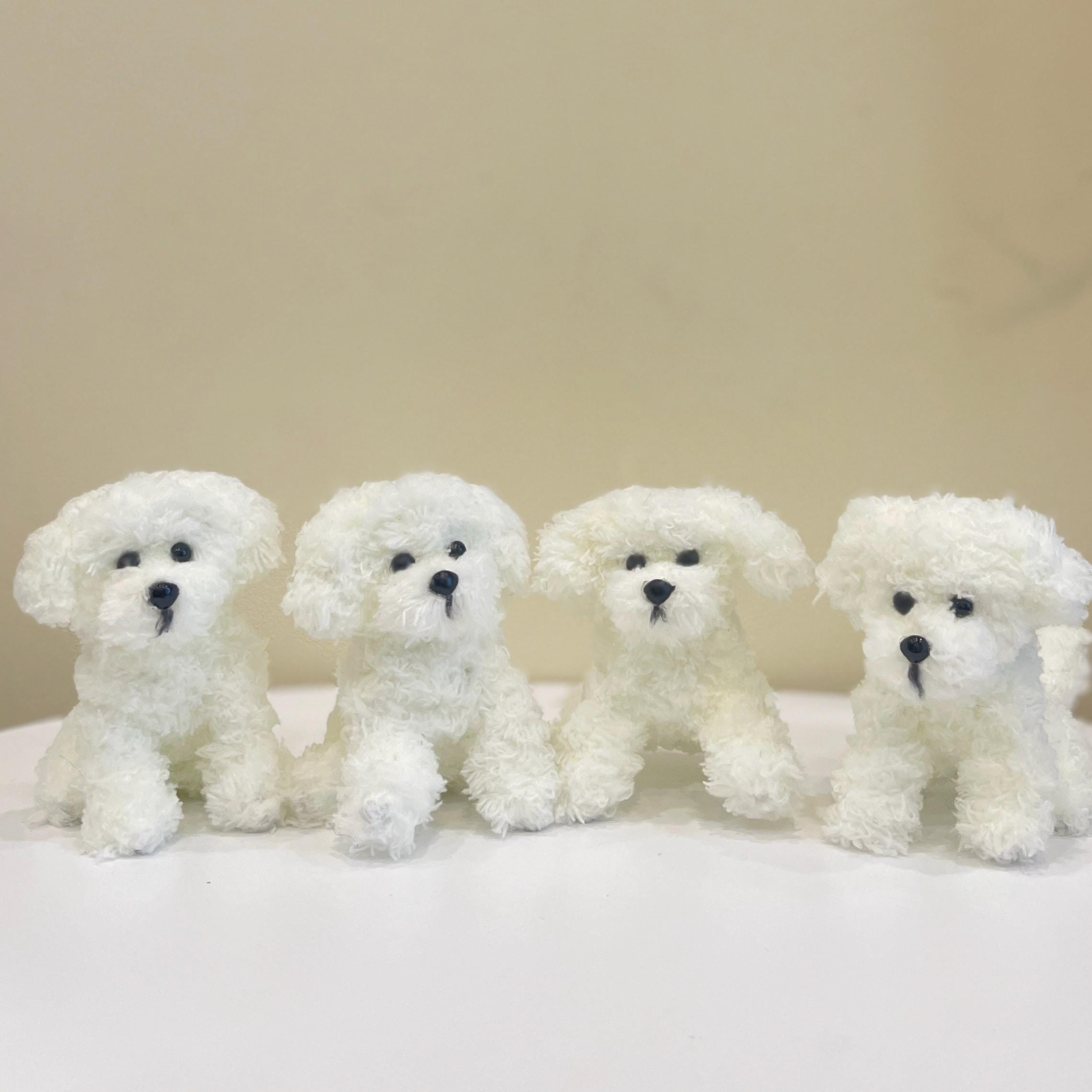 Custom Crochet Dog Plush, Personalized Pet Memorial, Dog Keychain