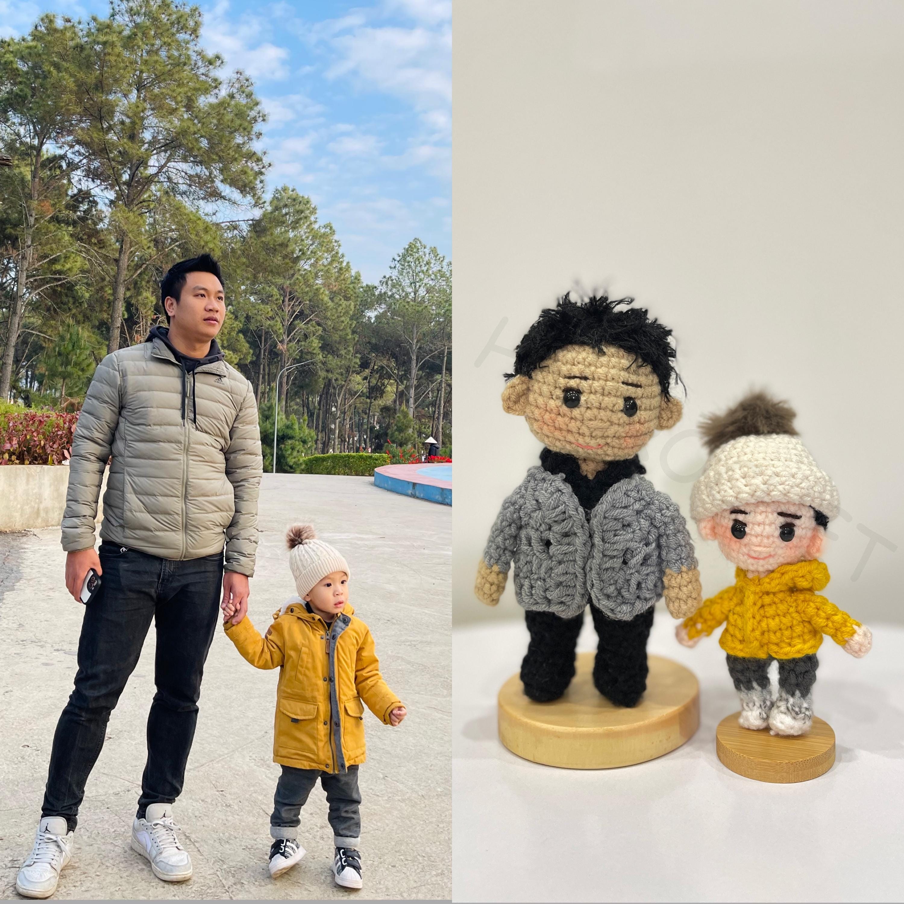Personalized Crochet Doll – Handmade Custom Portrait, Amigurumi Gift